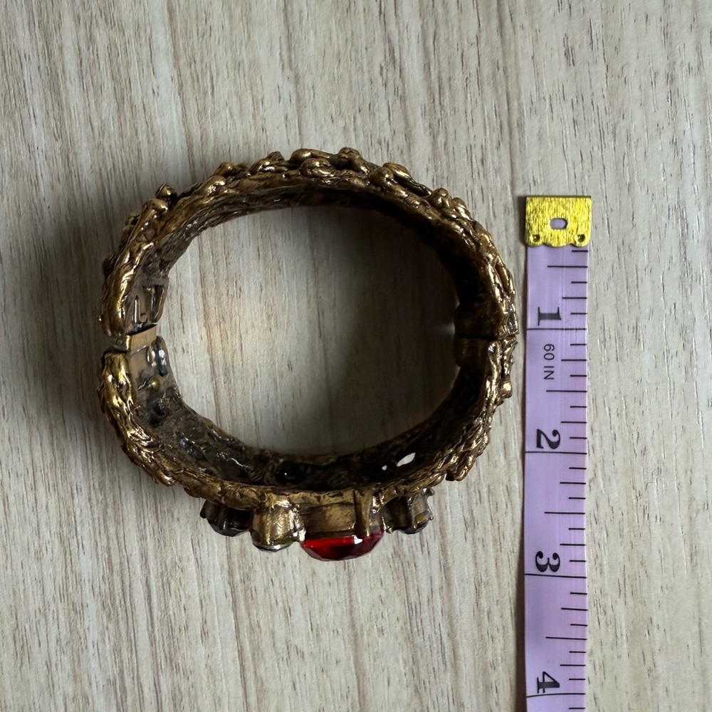 *Rare* Vintage Oscar De La Renta - Brutalist-style Cuff - Picture 8 of 8